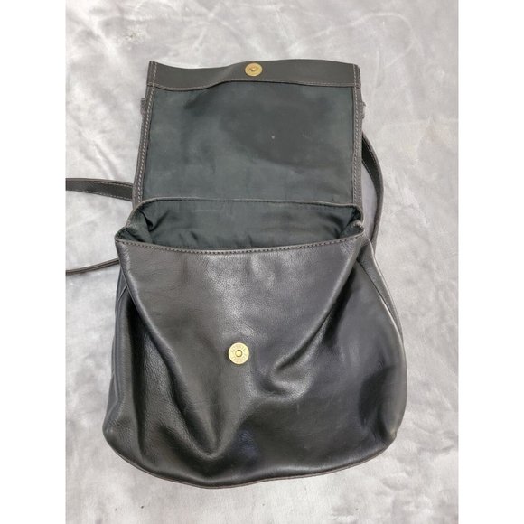 Fossil Purse Dark Brown Cowhide Leather Crossbody Bag‎ Adjustable Strap - Picture 3 of 12